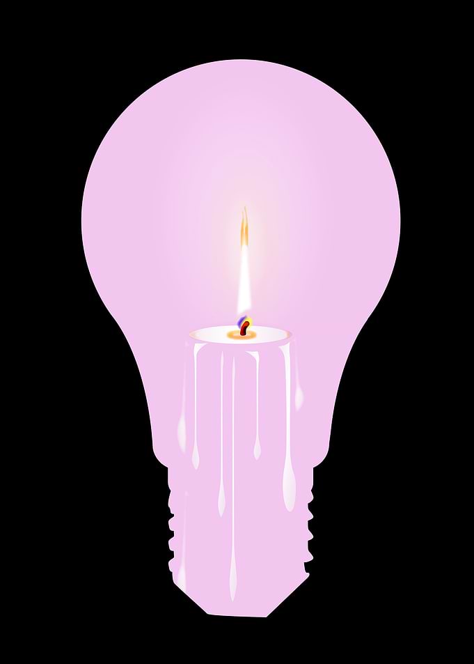 White Candle Light Bulb