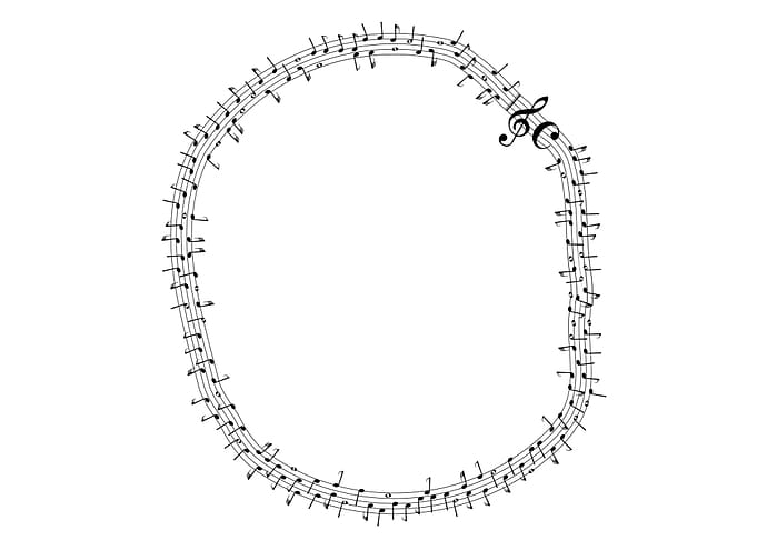 Circular Musical Notes