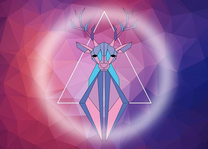 Artistic deer