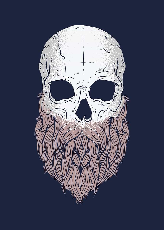 Bearded skull