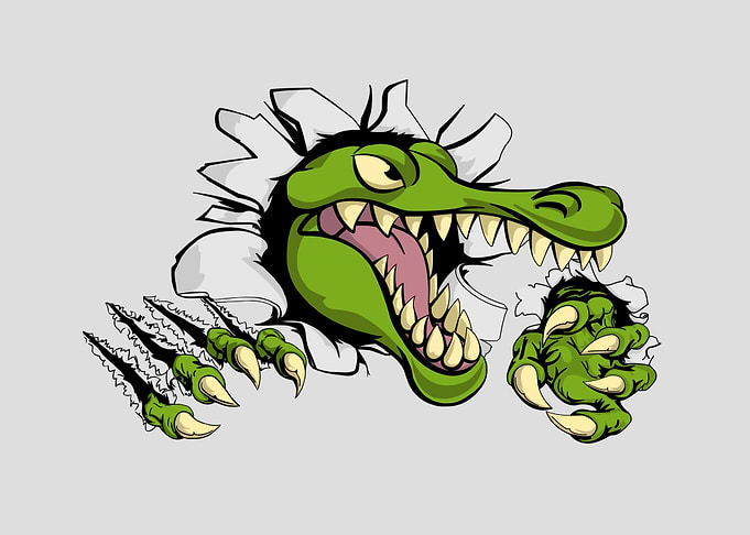 Crocodile 3D Illustration
