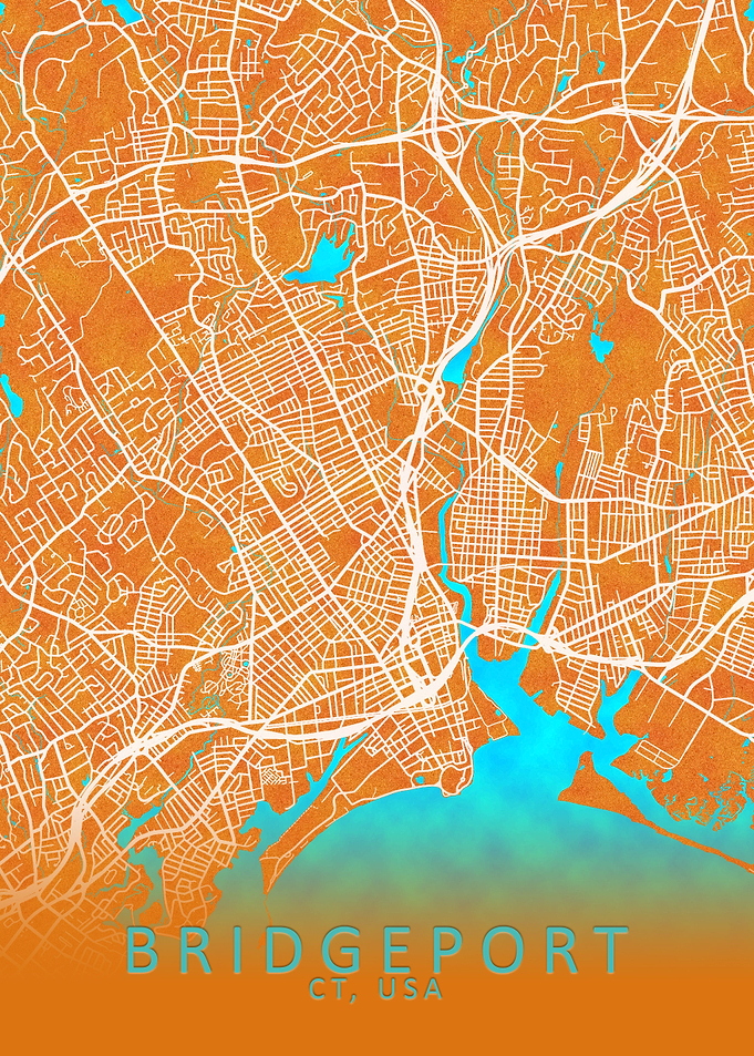 Bridgeport CT USA City Map