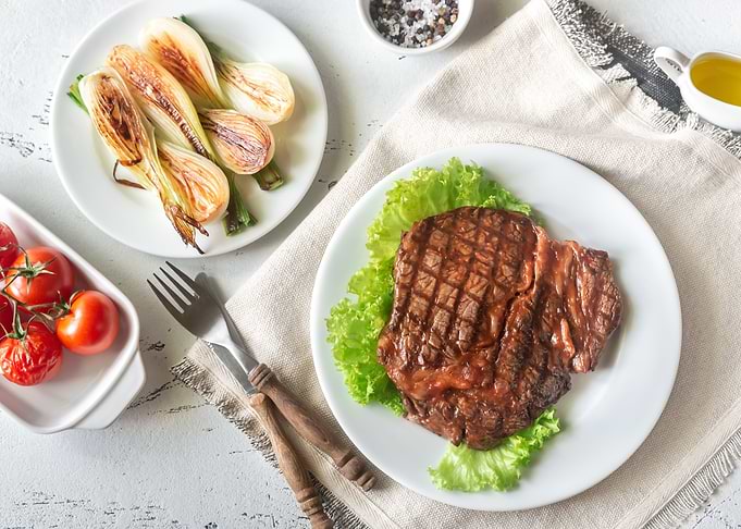Grilled beef steak