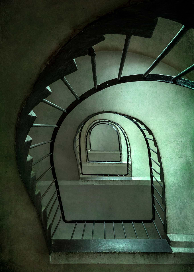 Pretty green staircase