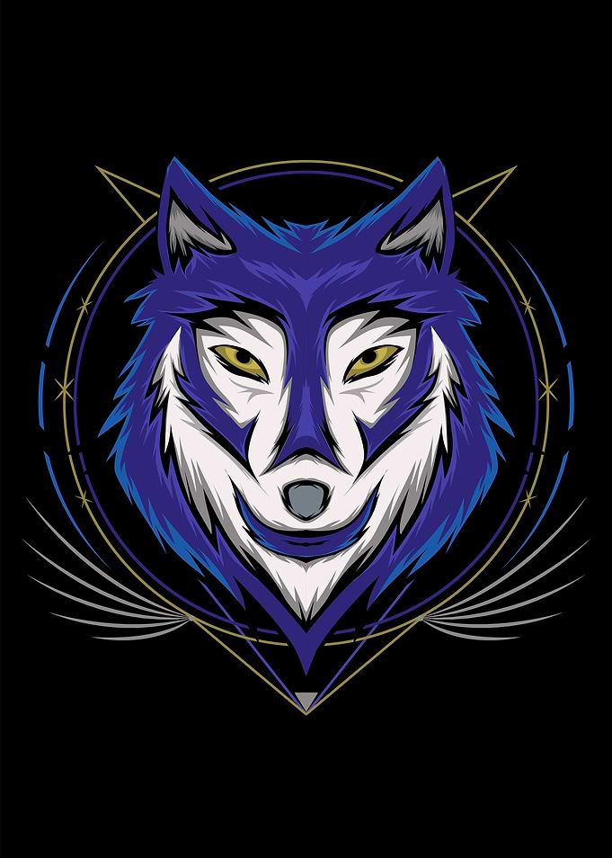 wolf logo illustration