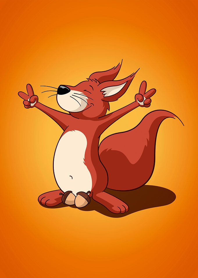 Nutty Squirrel Orange Solo
