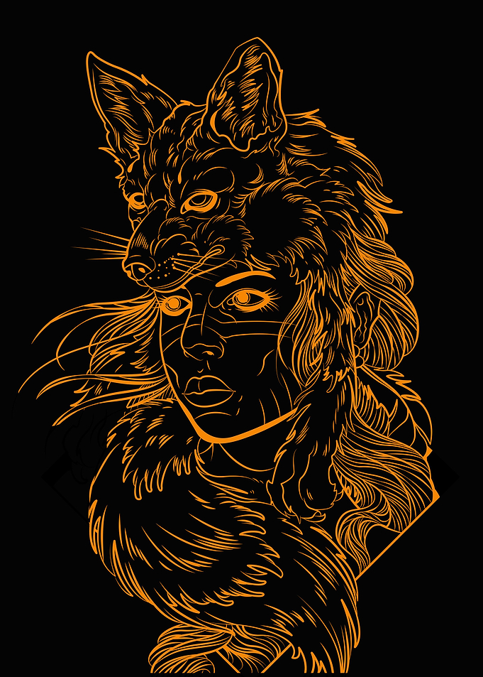 fox women lineart