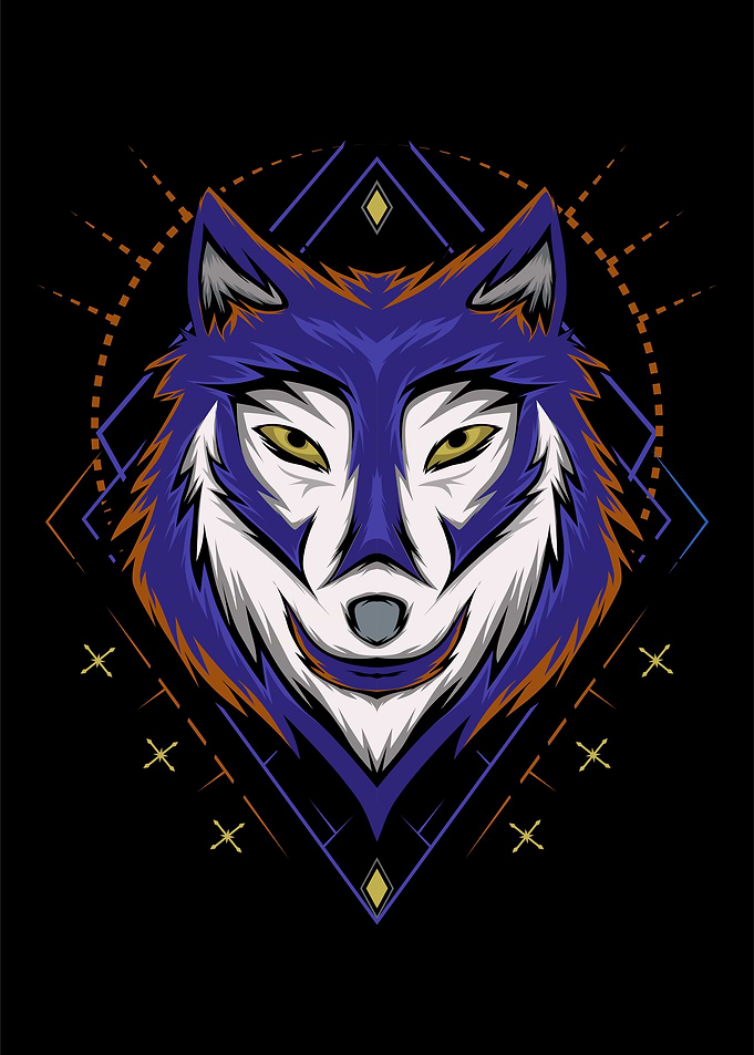 The wolves illustration