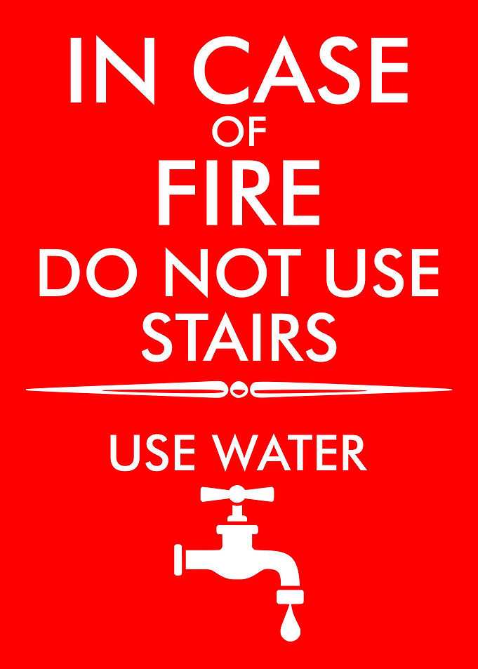 IN CASE OF FIRE Funny
