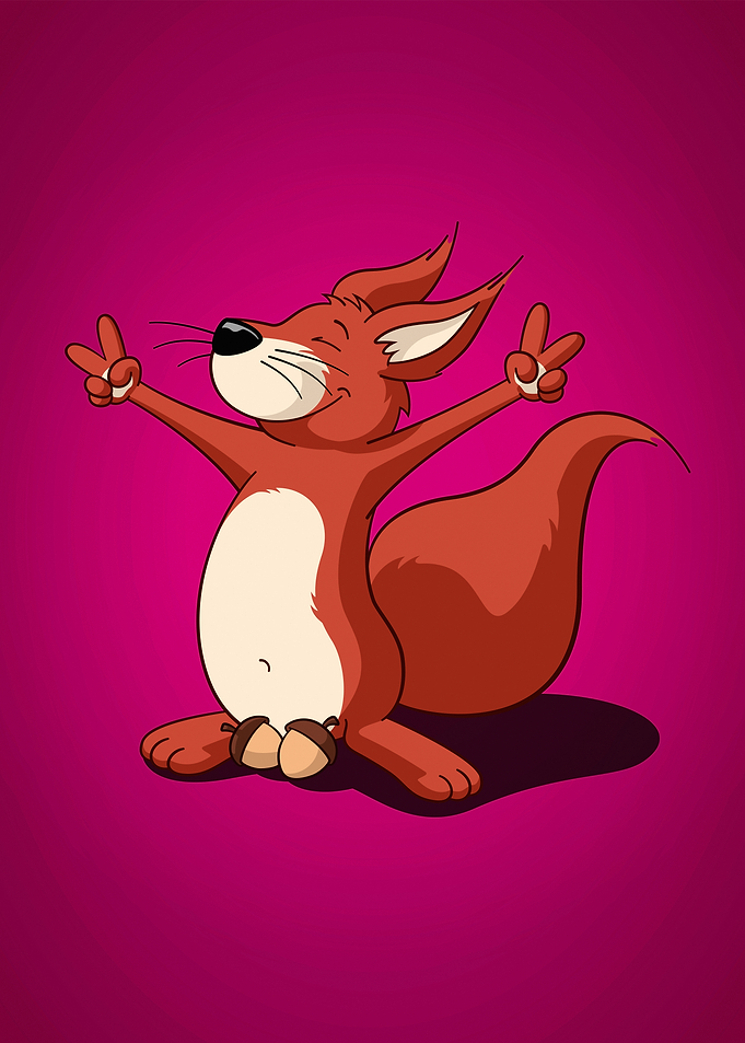 Nutty Squirrel Pink