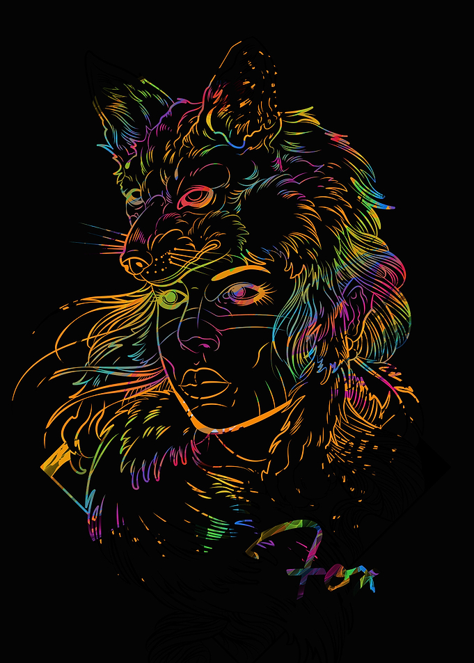 fox women rainbow