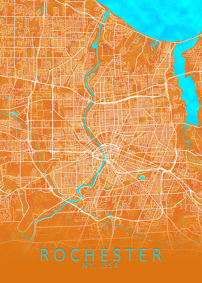 Rochester NY USA City Map