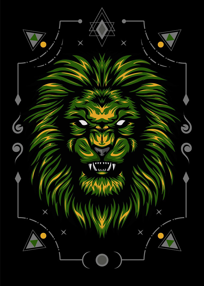 vector lion illustration