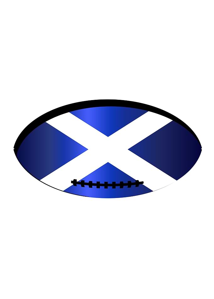 Scottish Flag Rugby Ball