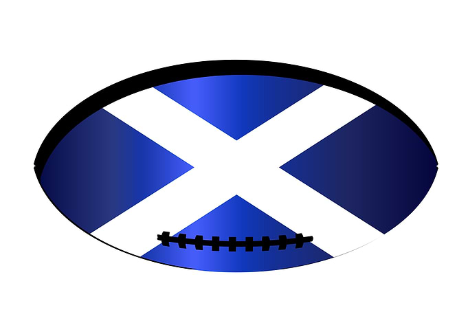 Scottish Flag Rugby Ball