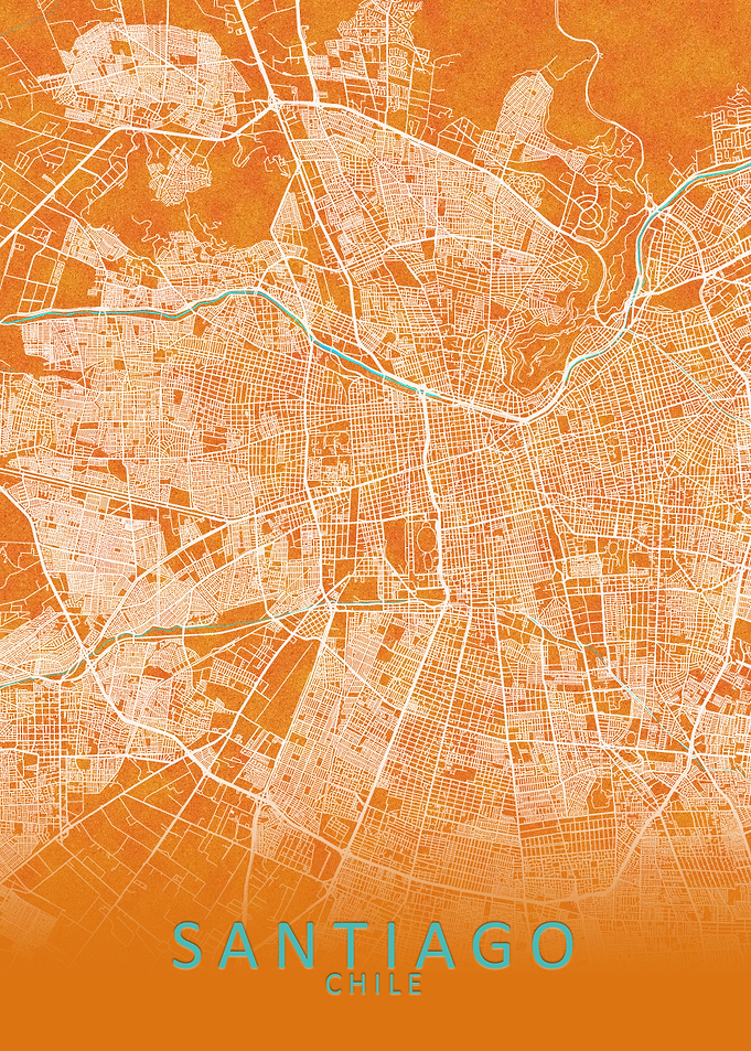 Santiago Chile City Map