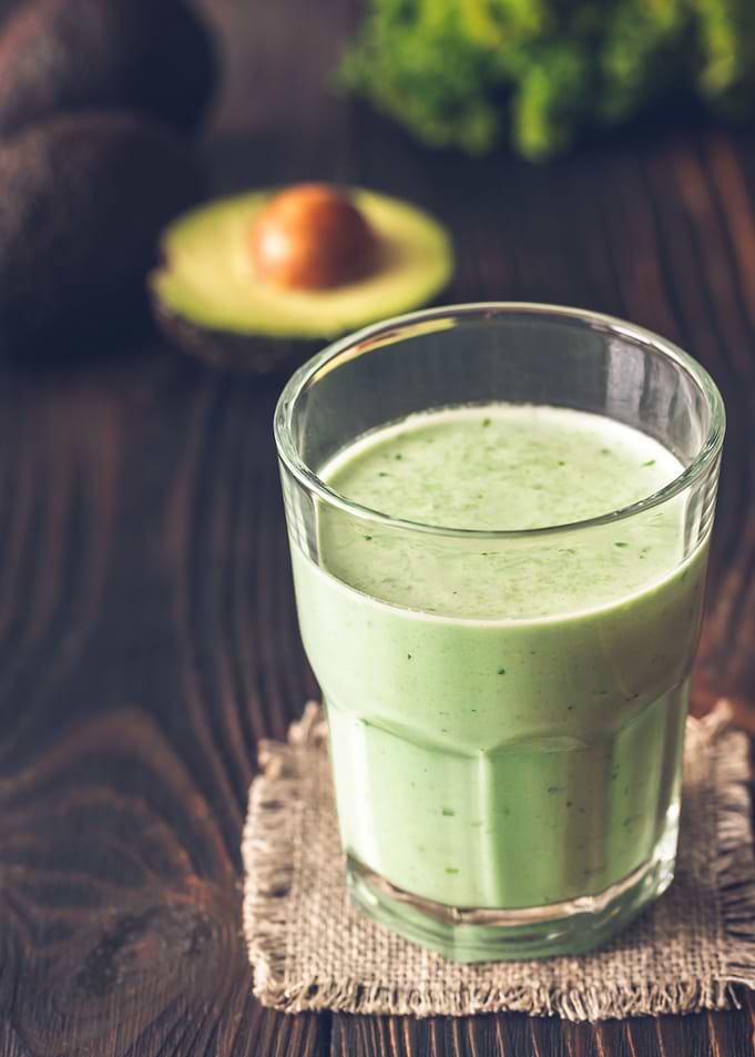 Avocado coconut smoothie