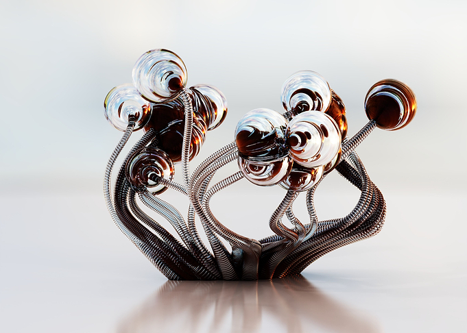 Glass sculpture