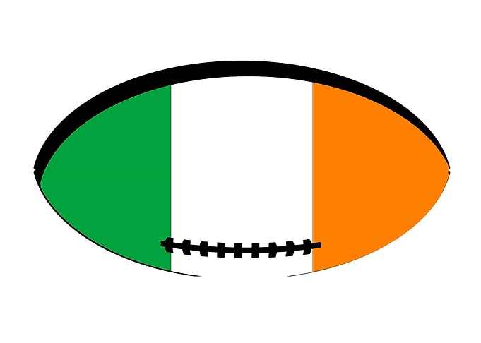Irish Flag Rugby Ball