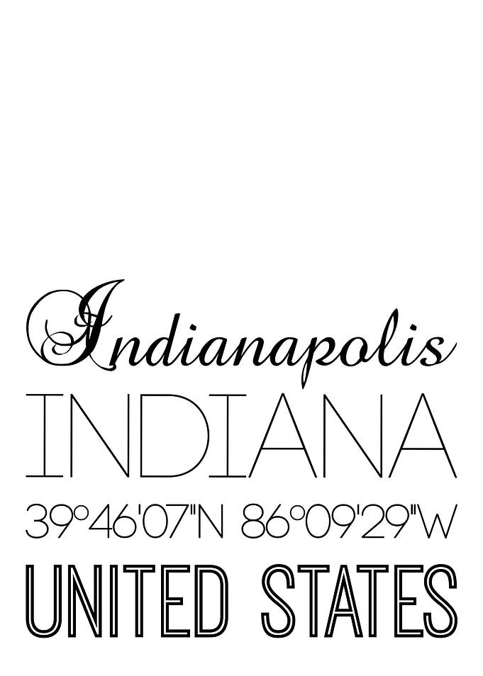 Indianapolis Indiana White