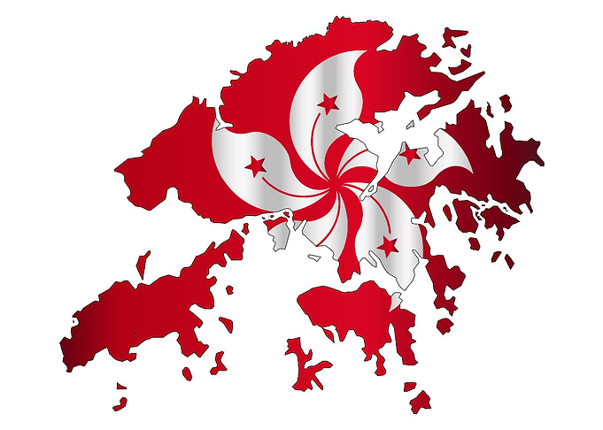 Hong Kong Outline Map