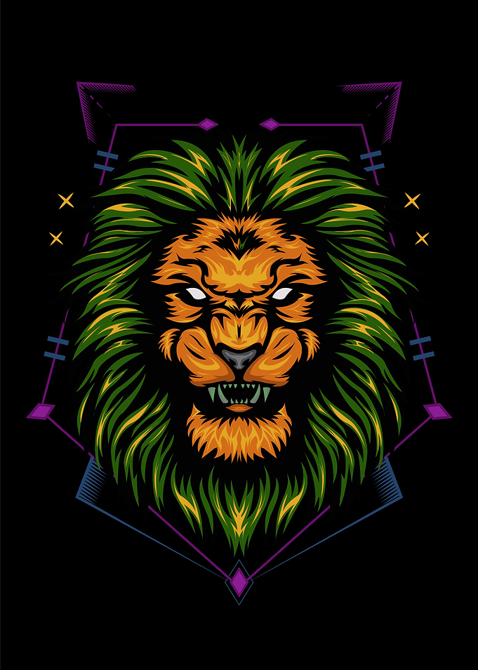 The King Lion Illustration
