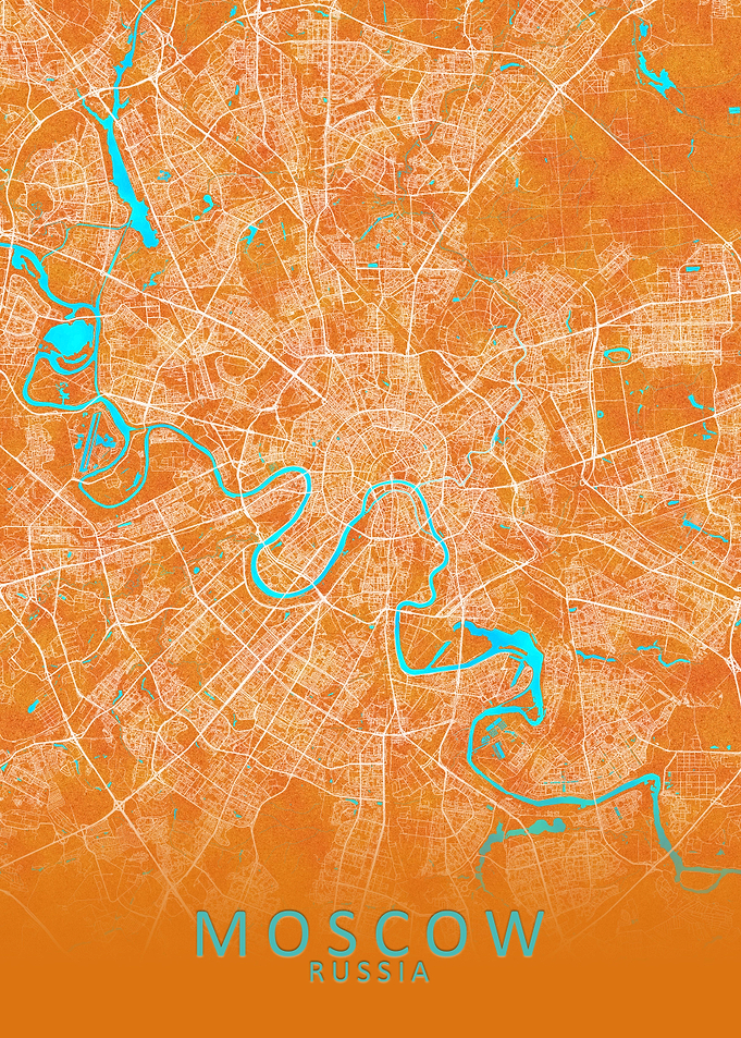 Moscow Russia City Map
