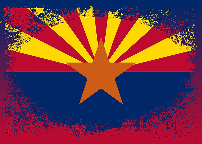 Arizona State Oval Grunge