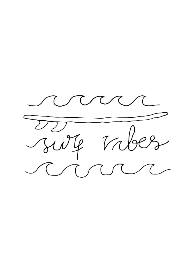 Surf Vibes Typo