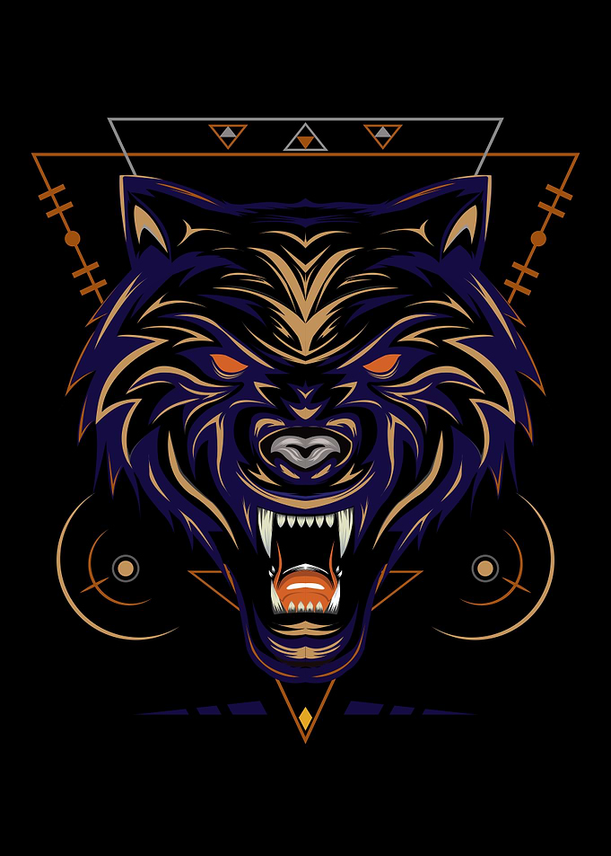 vector wolves logo