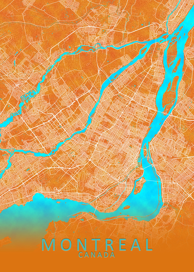 Montreal Canada City Map