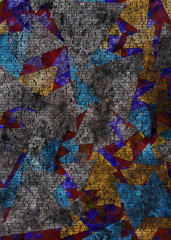Geometric glass texture
