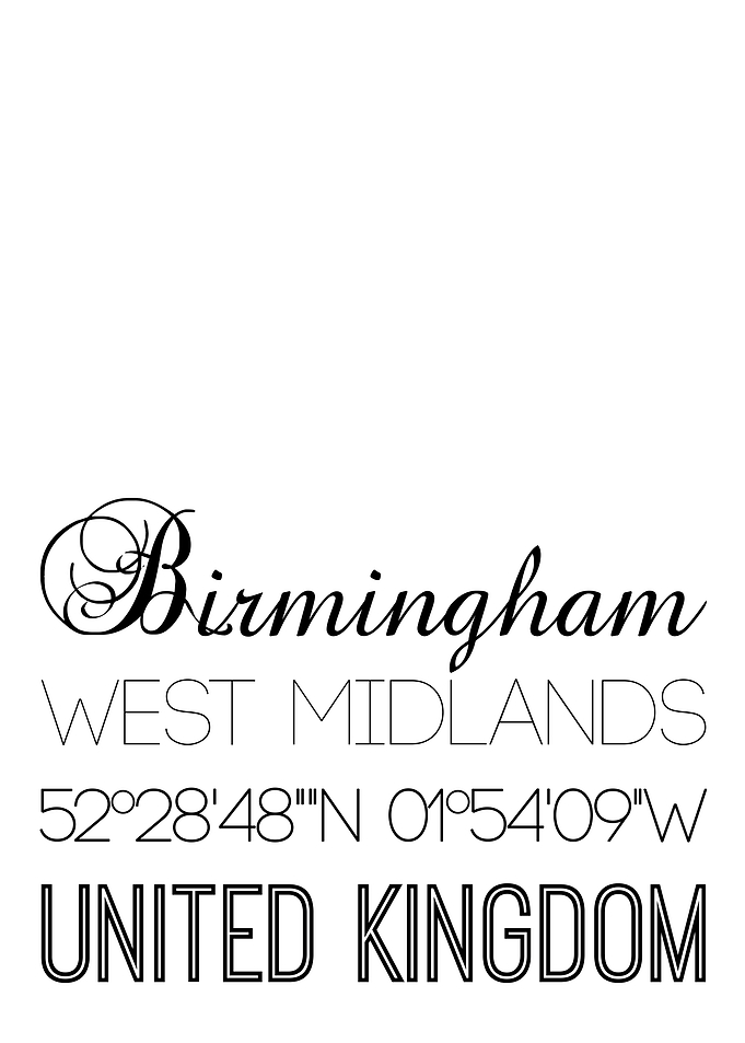 Birmingham On White