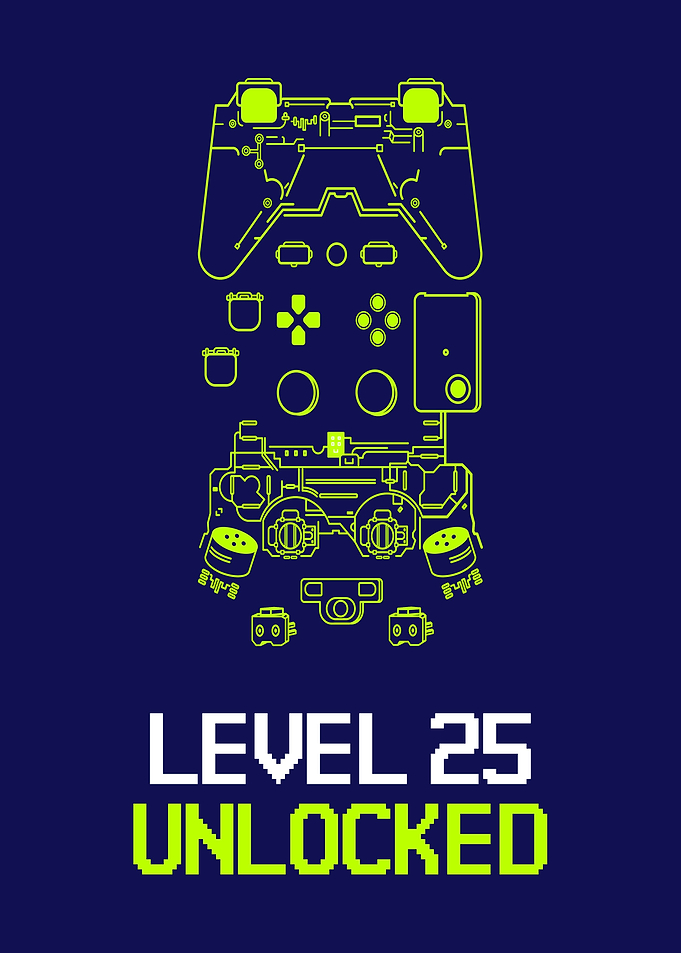 Gaming Level 25 unlocked