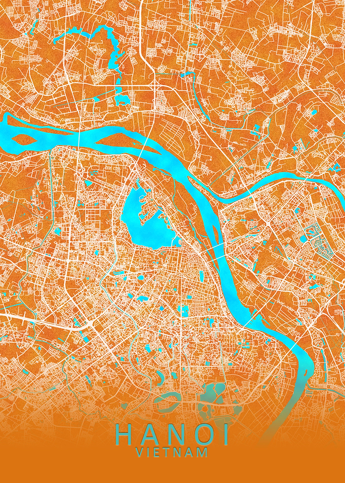 Hanoi Vietnam City Map