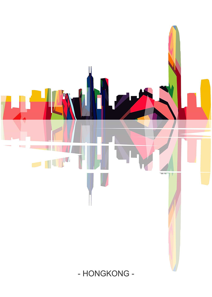 Skyline city hongkong