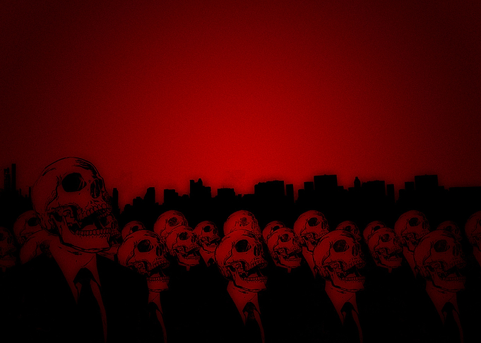 dark skull skeleton