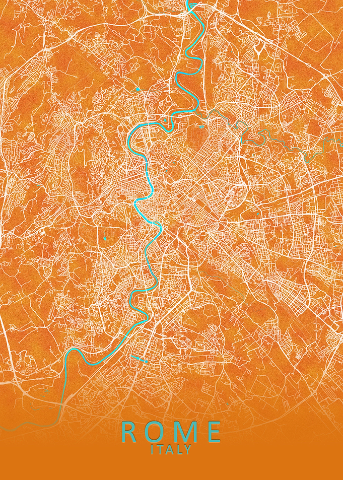 Rome Italy City Map
