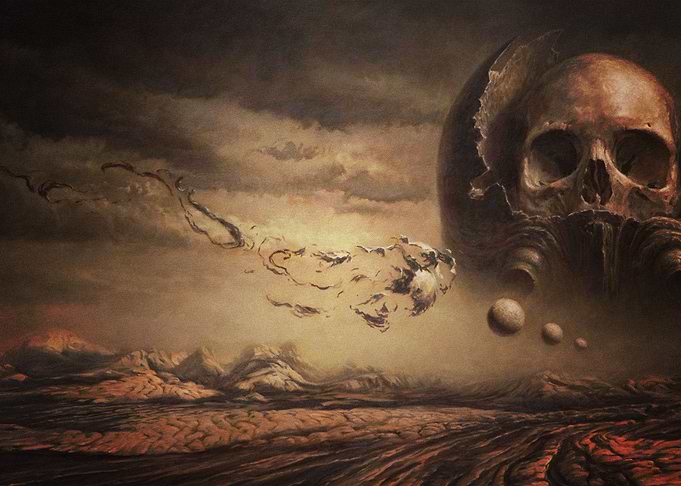 dark skull skeleton