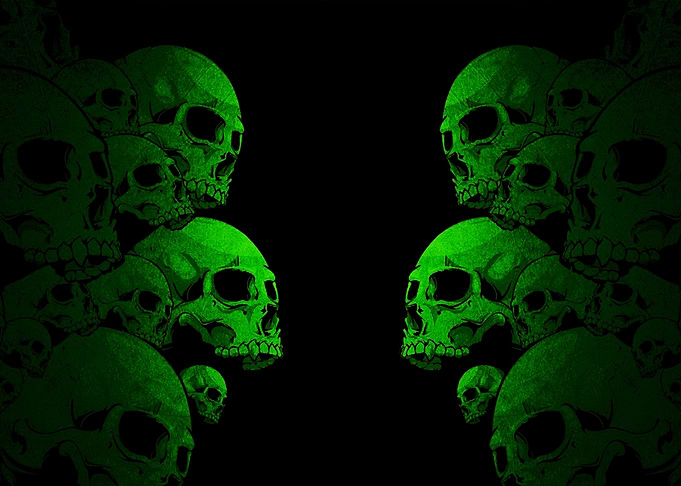 dark skull skeleton