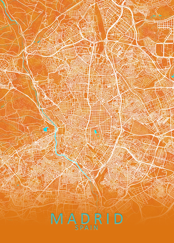 Madrid Spain City Map