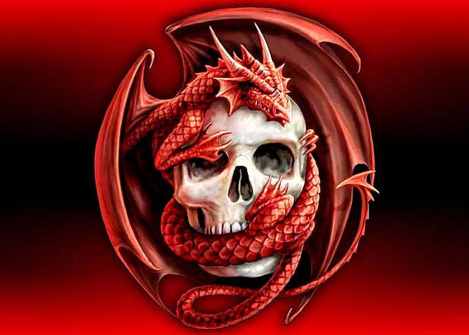 dark skull skeleton