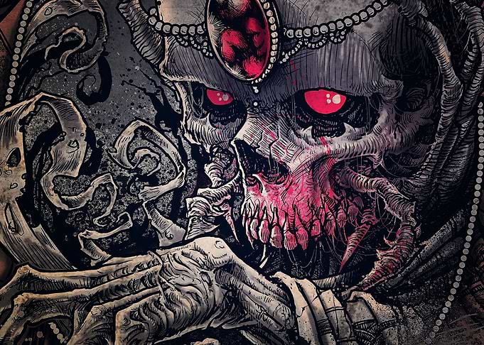 dark skull skeleton