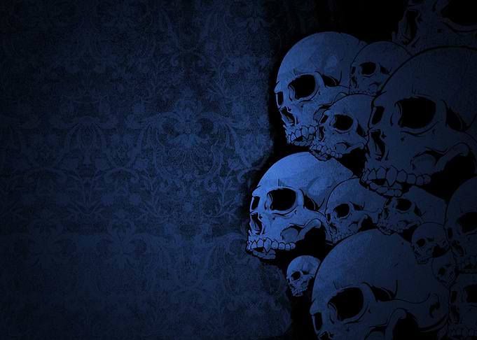 dark skull skeleton