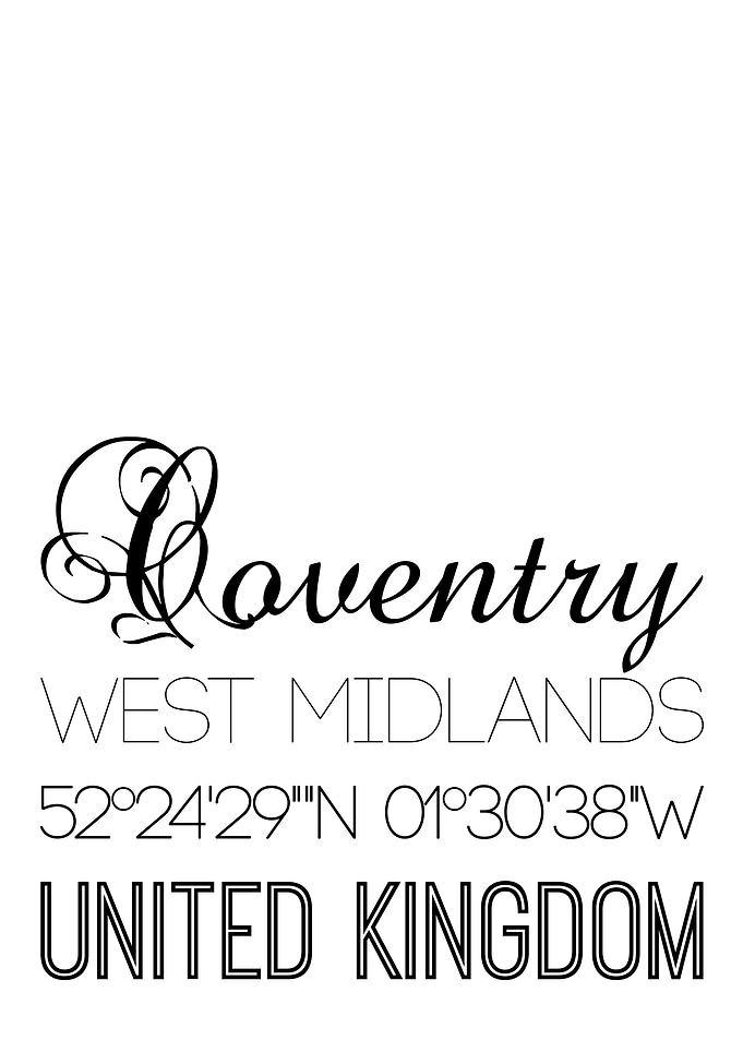 Coventry On White