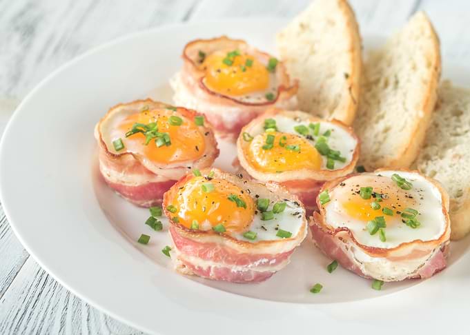 Bacon and egg cups