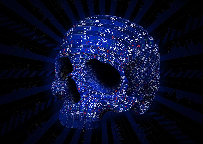 dark skull skeleton