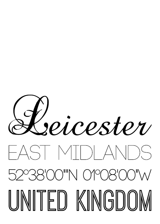 Leicester On White