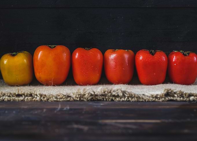 Fresh persimmons