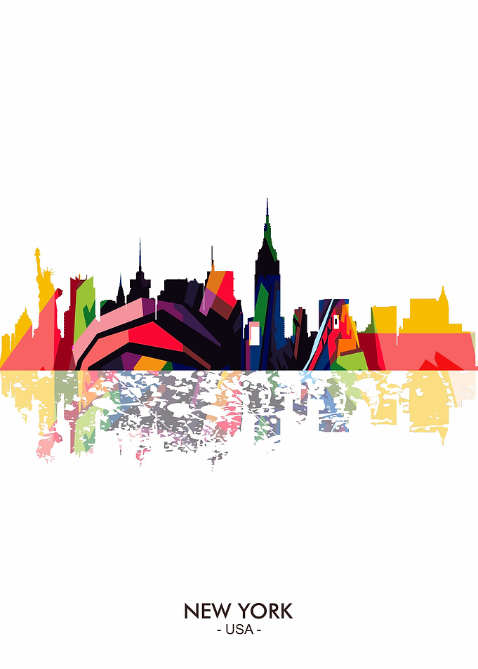 New York Wpap Skyline city
